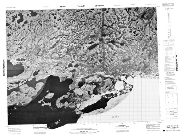No Title Topographic Paper Map 087E12 at 1:50,000 scale