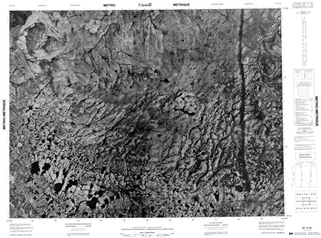 No Title Topographic Paper Map 087F16 at 1:50,000 scale