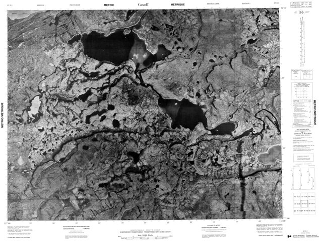 No Title Topographic Paper Map 087G01 at 1:50,000 scale