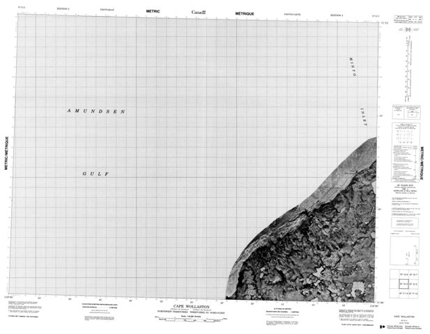 Cape Wollaston Topographic Paper Map 087G03 at 1:50,000 scale