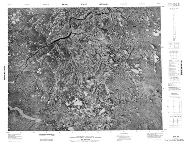No Title Topographic Paper Map 087G16 at 1:50,000 scale