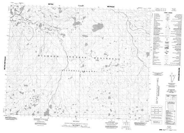 No Title Topographic Paper Map 087H02 at 1:50,000 scale