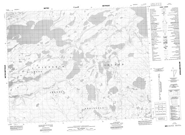 No Title Topographic Paper Map 087H06 at 1:50,000 scale