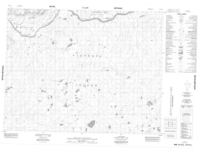 No Title Topographic Paper Map 087H08 at 1:50,000 scale