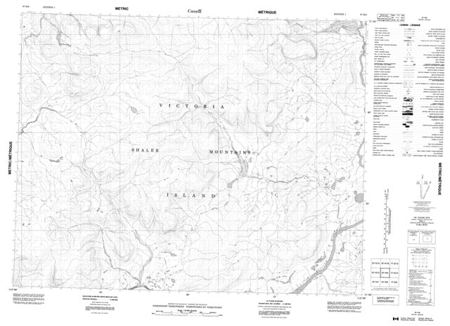 No Title Topographic Paper Map 087H09 at 1:50,000 scale