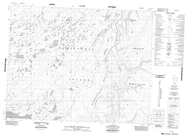 No Title Topographic Paper Map 087H10 at 1:50,000 scale