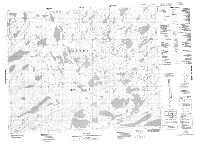 No Title Topographic Paper Map 087H11 at 1:50,000 scale