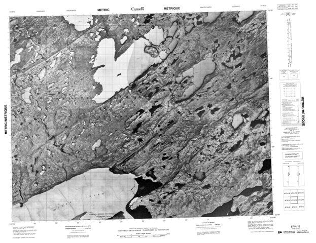 No Title Topographic Paper Map 087H12 at 1:50,000 scale