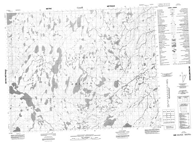 No Title Topographic Paper Map 087H14 at 1:50,000 scale
