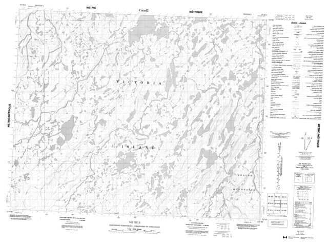 No Title Topographic Paper Map 087H15 at 1:50,000 scale