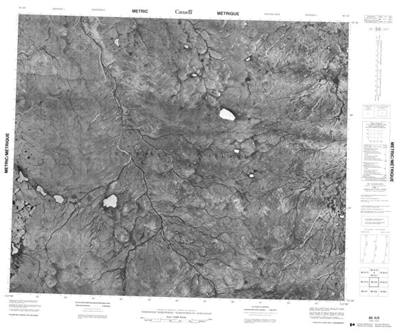 No Title Topographic Paper Map 088A09 at 1:50,000 scale