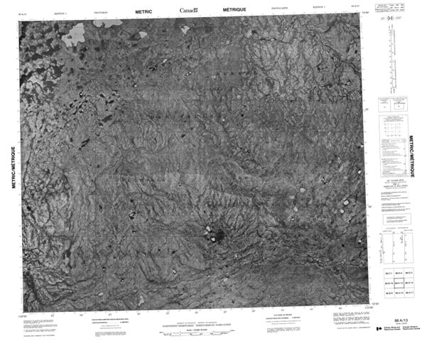 No Title Topographic Paper Map 088A13 at 1:50,000 scale