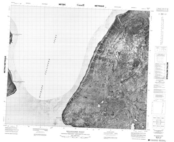 Willoughby Point Topographic Paper Map 088A15 at 1:50,000 scale