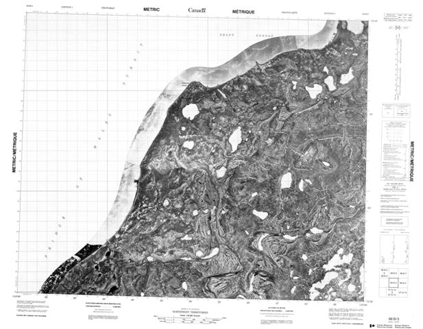 No Title Topographic Paper Map 088B03 at 1:50,000 scale