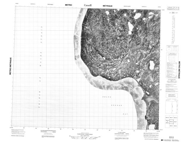 No Title Topographic Paper Map 088B06 at 1:50,000 scale