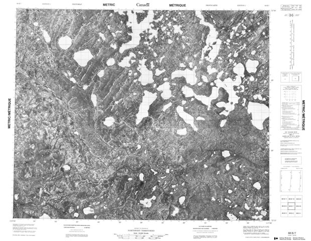 No Title Topographic Paper Map 088B07 at 1:50,000 scale