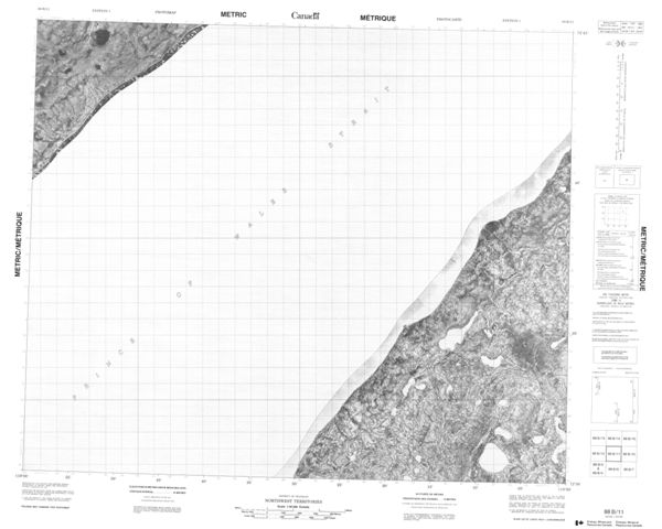 No Title Topographic Paper Map 088B11 at 1:50,000 scale