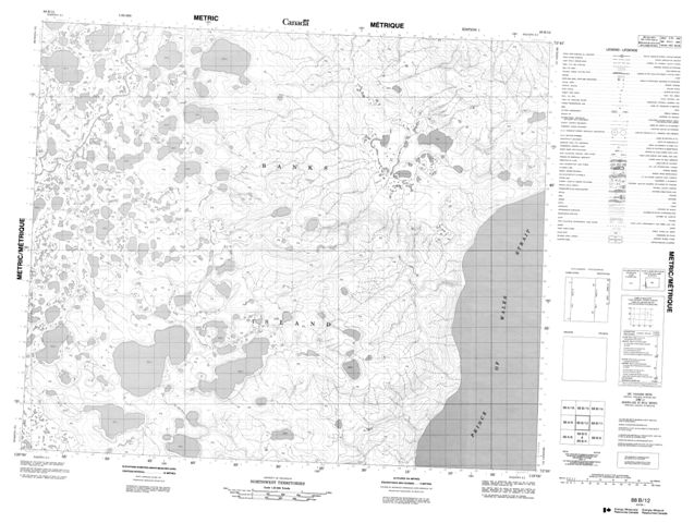 No Title Topographic Paper Map 088B12 at 1:50,000 scale