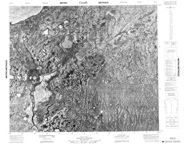 No Title Topographic Paper Map 088B16 at 1:50,000 scale