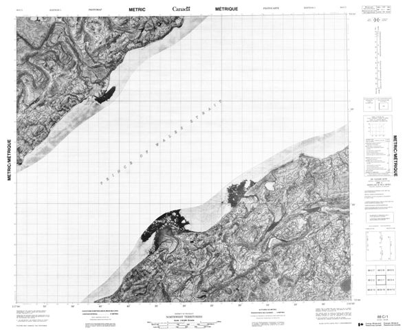 No Title Topographic Paper Map 088C01 at 1:50,000 scale