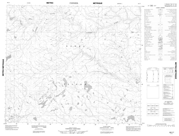 No Title Topographic Paper Map 088C07 at 1:50,000 scale