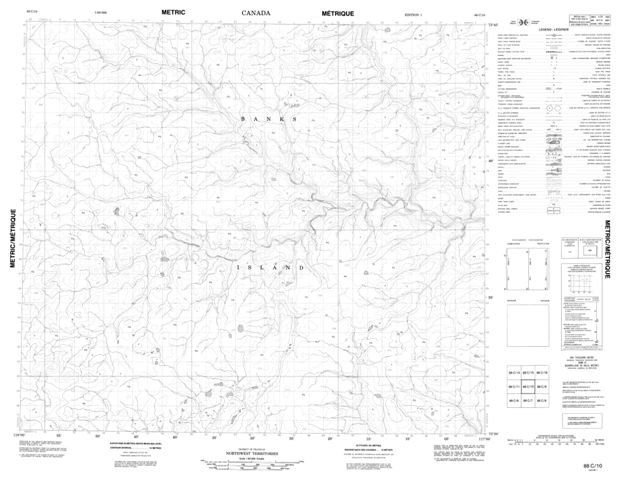 No Title Topographic Paper Map 088C10 at 1:50,000 scale