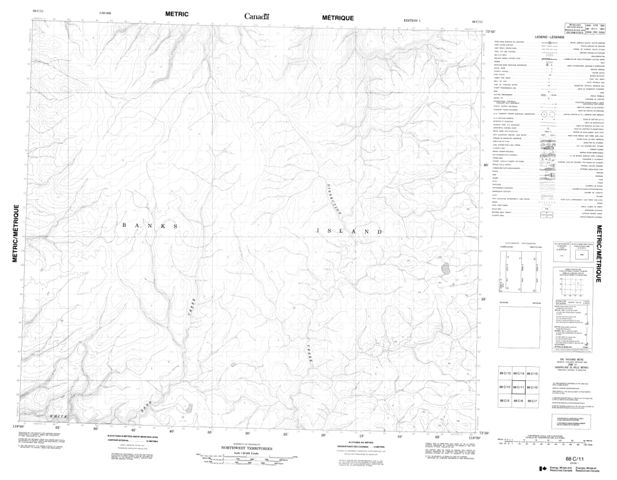 No Title Topographic Paper Map 088C11 at 1:50,000 scale