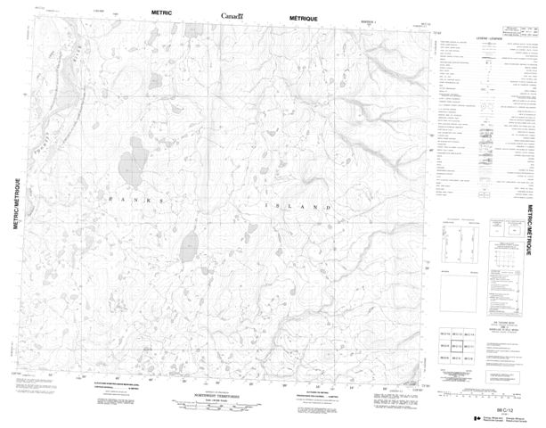 No Title Topographic Paper Map 088C12 at 1:50,000 scale