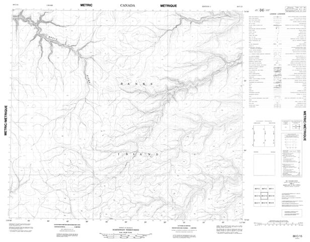 No Title Topographic Paper Map 088C15 at 1:50,000 scale