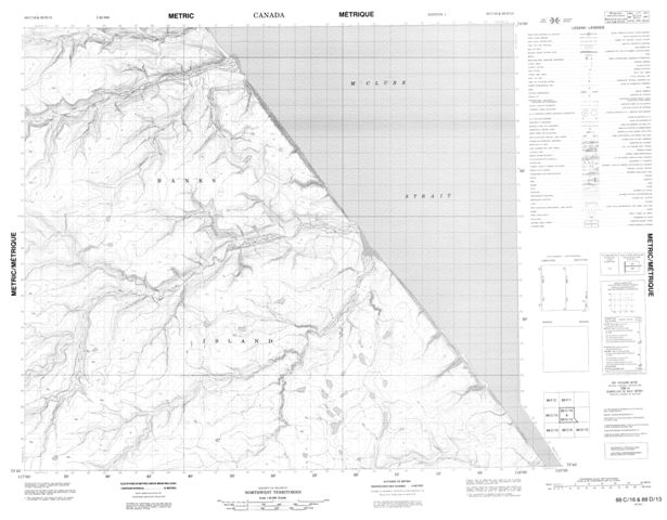 No Title Topographic Paper Map 088C16 at 1:50,000 scale