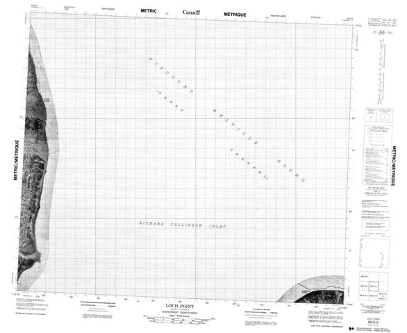 Loch Point Topographic Paper Map 088D02 at 1:50,000 scale