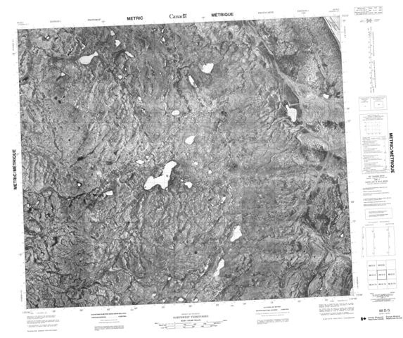 No Title Topographic Paper Map 088D03 at 1:50,000 scale