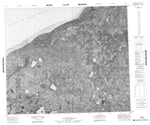 No Title Topographic Paper Map 088D04 at 1:50,000 scale