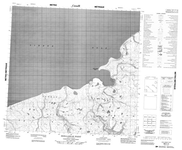Shellabear Point Topographic Paper Map 088E15 at 1:50,000 scale