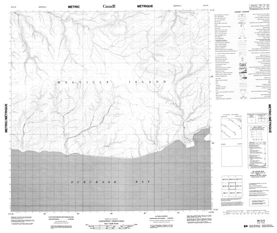 No Title Topographic Paper Map 088G09 at 1:50,000 scale