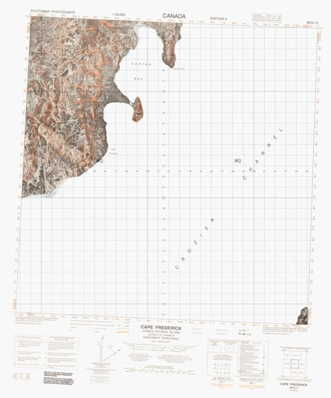 Cape Frederick Topographic Paper Map 088G13 at 1:50,000 scale