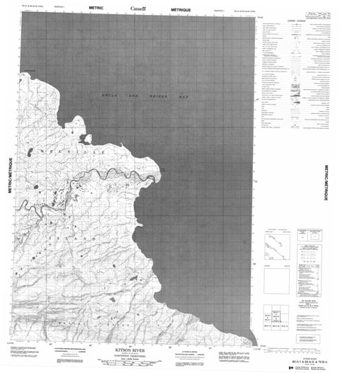Kitson River Topographic Paper Map 089A01 at 1:50,000 scale