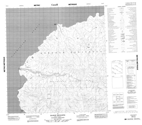 Marie Heights Topographic Paper Map 089A05 at 1:50,000 scale