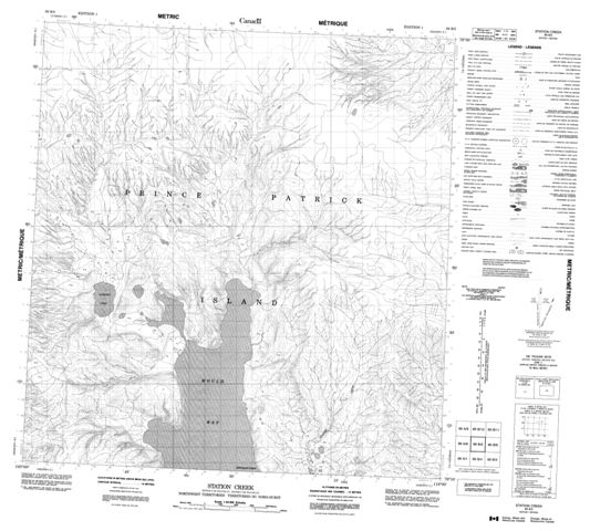 Station Creek Topographic Paper Map 089B05 at 1:50,000 scale