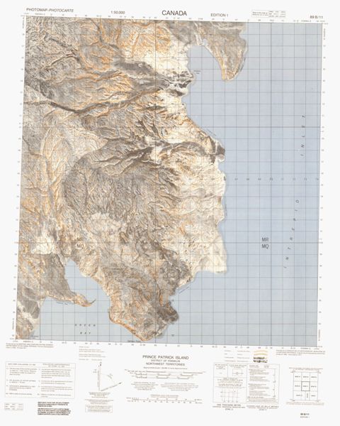 No Title Topographic Paper Map 089B11 at 1:50,000 scale