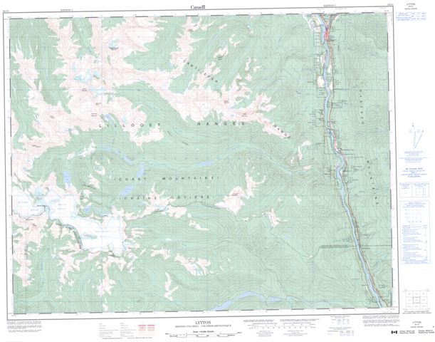 Lytton Topographic Paper Map 092I04 at 1:50,000 scale