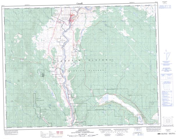 Ashcroft Topographic Paper Map 092I11 at 1:50,000 scale
