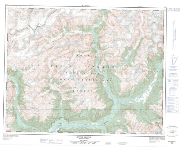 Mount Argyll Topographic Paper Map 092K09 at 1:50,000 scale