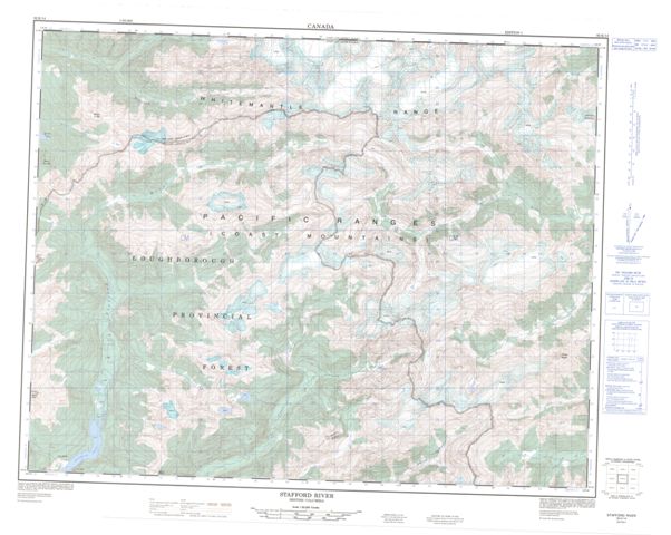 Stafford River Topographic Paper Map 092K14 at 1:50,000 scale