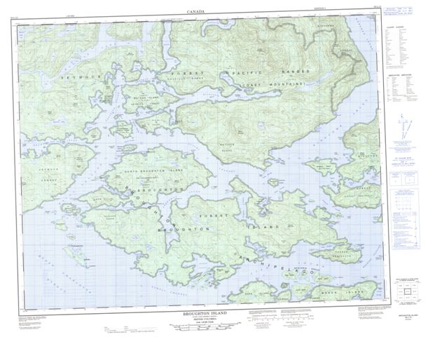 Broughton Island Topographic Paper Map 092L15 at 1:50,000 scale