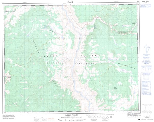 Empire Valley Topographic Paper Map 092O08 at 1:50,000 scale