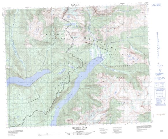 Hobson Lake Topographic Paper Map 093A09 at 1:50,000 scale
