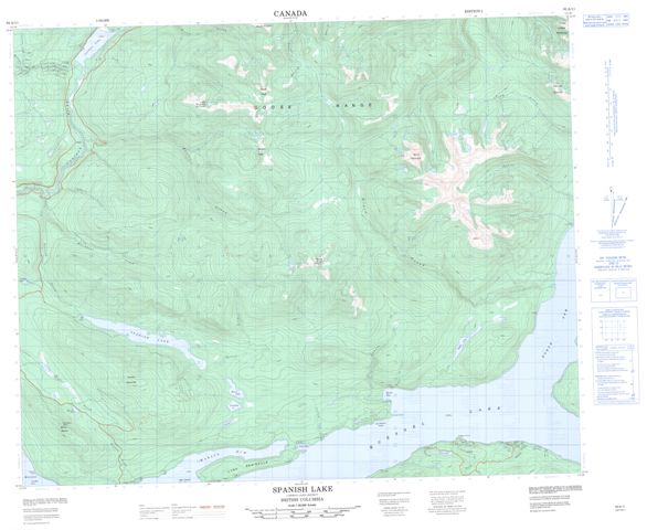 Spanish Lake Topographic Paper Map 093A11 at 1:50,000 scale