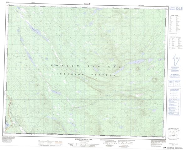 Chantslar Lake Topographic Paper Map 093C02 at 1:50,000 scale