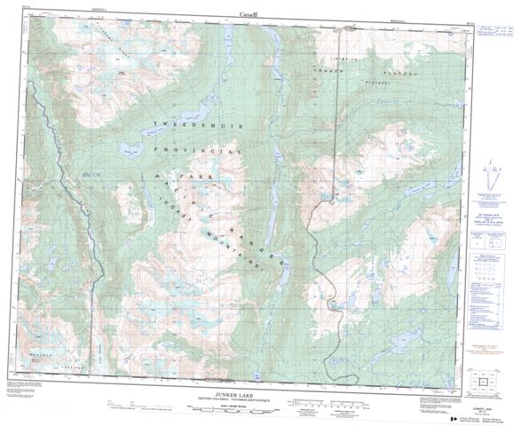 Junker Lake Topographic Paper Map 093C04 at 1:50,000 scale